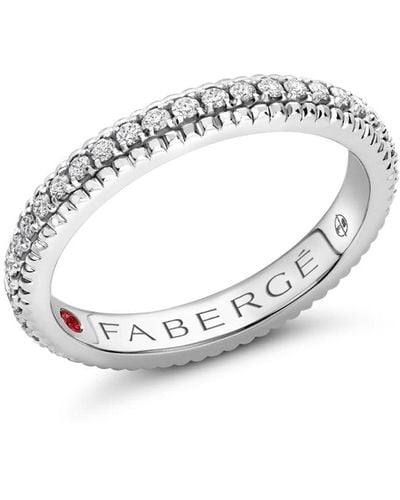 Faberge 18kt White Gold Colours Of Love Diamond Eternity Ring