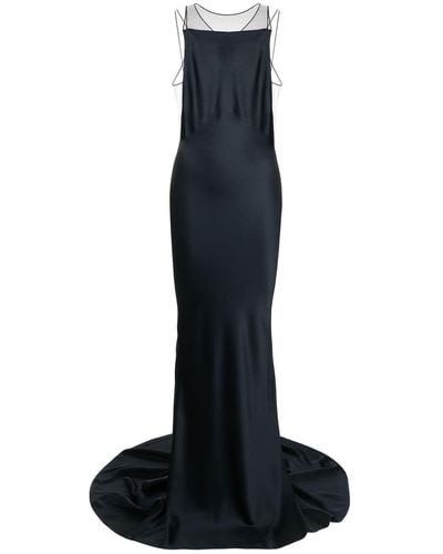 Maison Margiela スクエアネック イブニングドレス - ブラック
