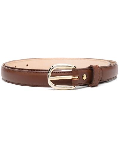A.P.C. Rosette Leather Belt - Brown