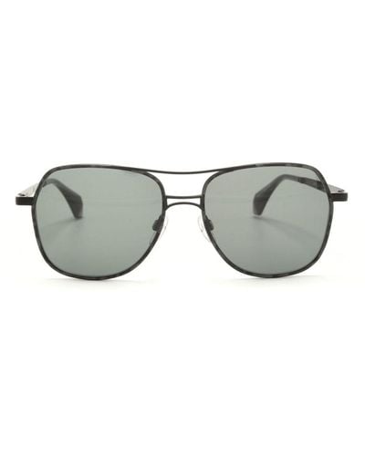 Vivienne Westwood Engraved-logo Pilot-frame Sunglasses - Grey