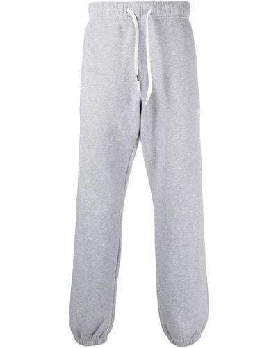 Autry Pantalon de jogging en coton à logo imprimé - Gris