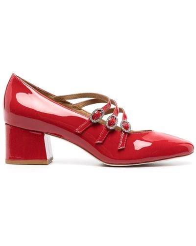 Reformation Mimi 50mm Maryjane Court Shoes - Red