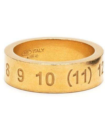 Maison Margiela Numerical Ring mit Gravur - Mettallic