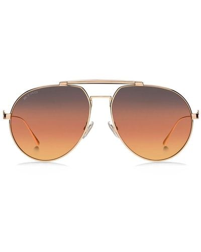 Etro Metal Pegaso Pilot-frame Sunglasses - Multicolor