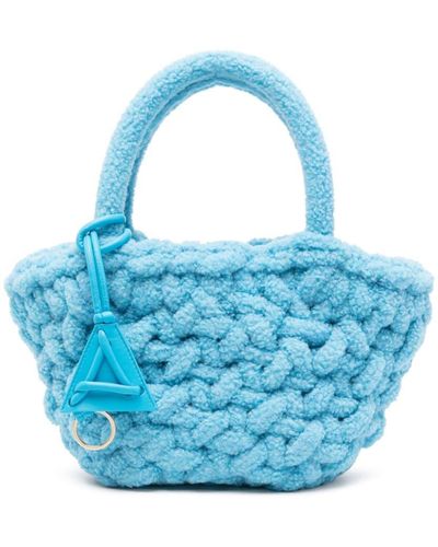 Alanui Icon Brushed Tote Bag - Blue