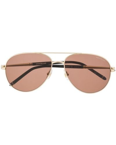 Montblanc Pilot-frame Sunglasses - Metallic