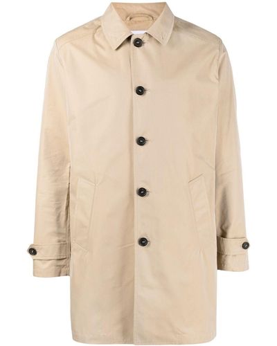 Paltò Button-fastening Single-breasted Coat - Natural