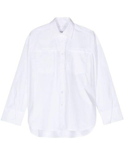 Remain Pointed-collar Organic Cotton Shirt - White