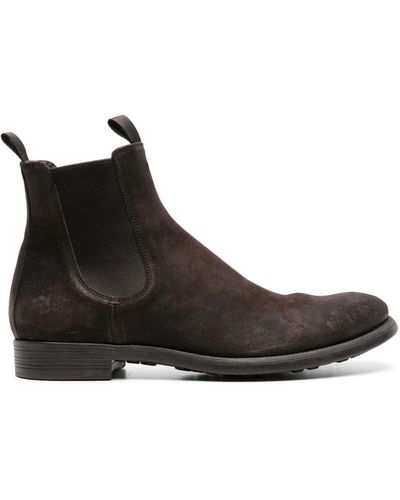 Officine Creative Chronicle 002 Suede Chelsea Boots - Black