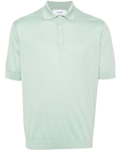 Lardini Logo-embroidered Cotton Polo Shirt - Green