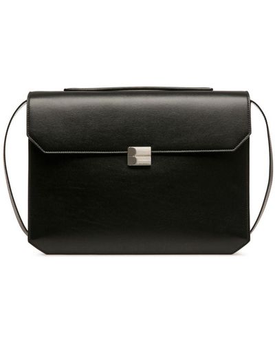 Bally Packed Leather Briefcase - Black
