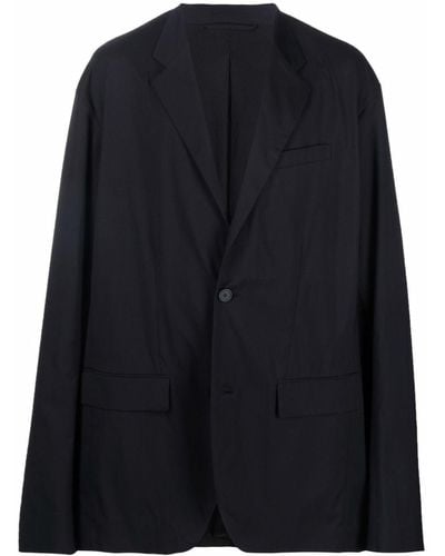 Balenciaga オーバーサイズ シングルジャケット - ブルー