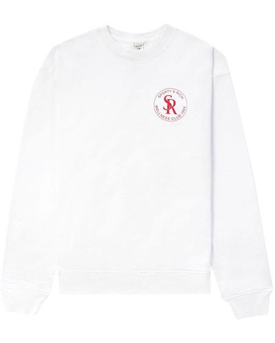 Sporty & Rich Sweater Met Logopatch - Wit