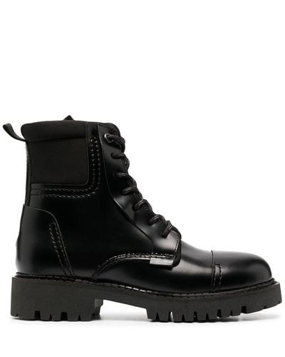 Tommy Hilfiger Lace-up Ankle Boots - Black