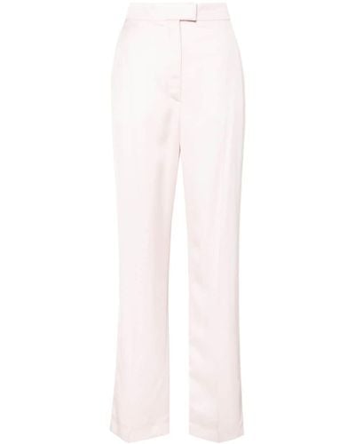 Alexander McQueen Straight-leg Tailored Trousers - White
