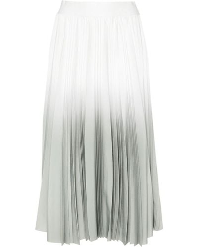 Peserico Ombré-effect Pleated Skirt - White