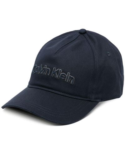 Calvin Klein Logo-embroidered Baseball Hat - Blue