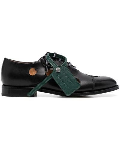 Off-White c/o Virgil Abloh X Church's Meteor-holes Leather Oxford Shoes - Black