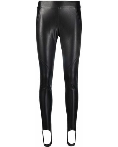 Ermanno Scervino Skinny-cut Faux Leather Trousers - Black