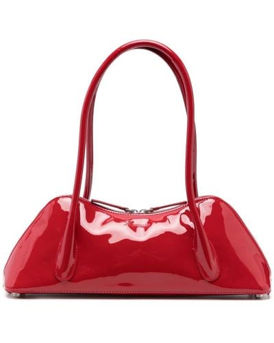 Blumarine Patent-leather Two Top-handles Bag - Red
