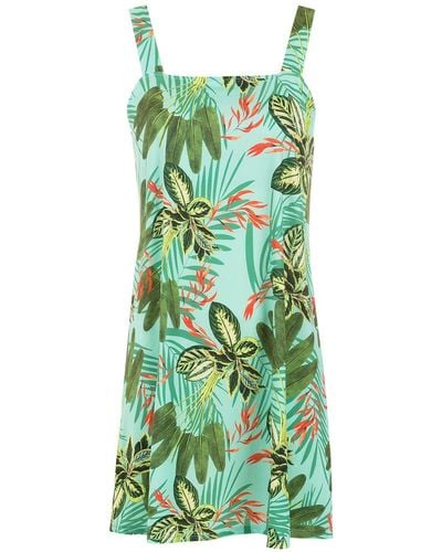 Lygia & Nanny Pomala Tropical Print Beach Dress - Green