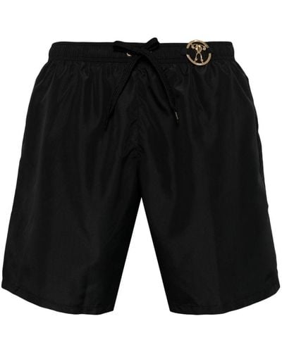 Moschino Logo-print Swim Shorts - Black