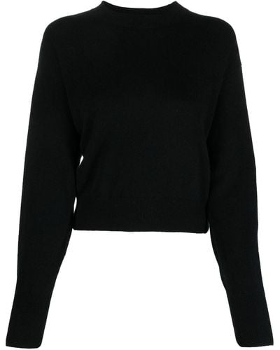 LeKasha Menorca Round-neck Knit Sweater - Black