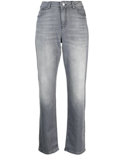 Karl Lagerfeld Jeans slim con effetto schiarito - Grigio