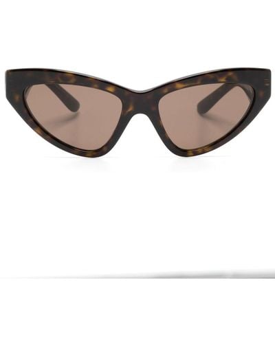 Dolce & Gabbana Sonnenbrille mit Cat-Eye-Gestell - Braun