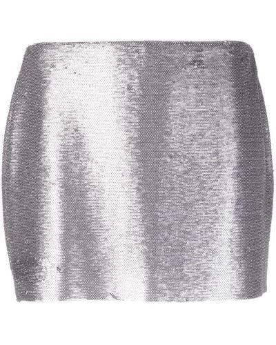 GAUGE81 Sequin-embellished Mini Skirt - Grey
