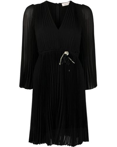 Zimmermann Robe courte Sunray à design plissé - Noir