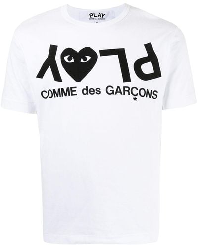 COMME DES GARÇONS PLAY T-Shirt Mit Logo - Weiß