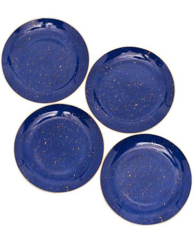 L'objet Set di quattro piatti Lapis Canapé - Blu