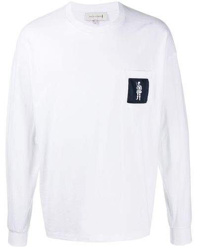 Mackintosh Logo-patch Long-sleeve T-shirt - White