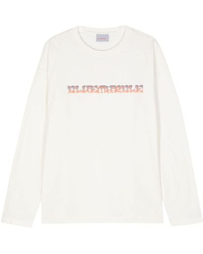 Bluemarble ロゴ Tシャツ - ホワイト