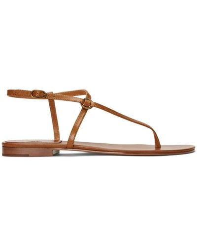 Polo Ralph Lauren Buckle-fastened Leather Sandals - Brown