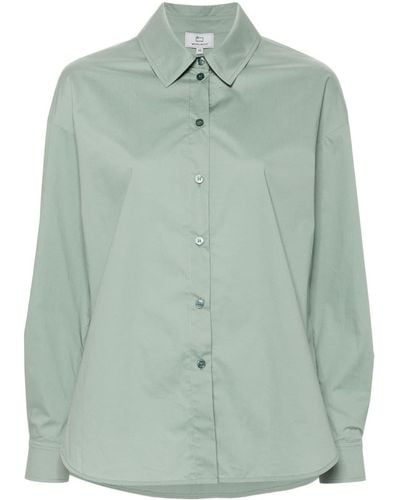 Woolrich Poplin Cotton Shirt - Green
