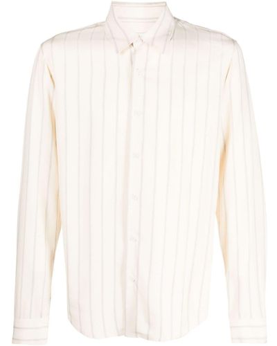 Sandro Striped Long-sleeve Shirt - White