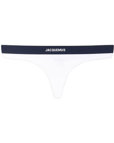 Jacquemus String à logo imprimé - Bleu