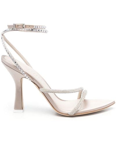 3Juin Crystal-embellished 65mm Sandals - White