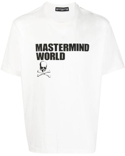 Mastermind Japan T-shirt Met Logoprint - Wit