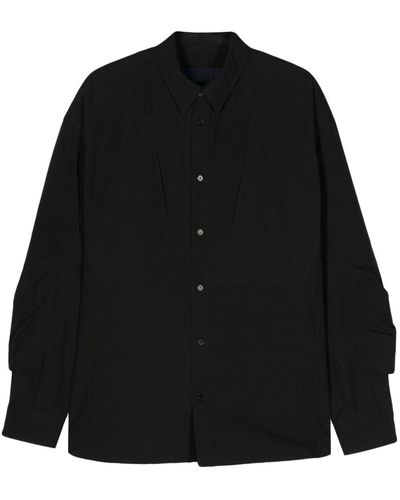 Juun.J Sleeve-pocket Classic-collar Shirt - Black