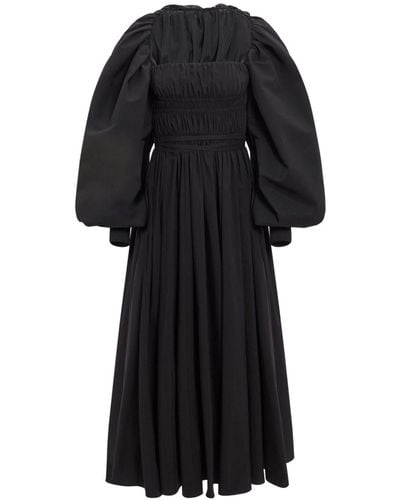 Altuzarra Andrea Ruched A-line Dress - Black