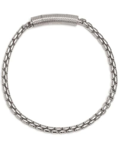 Tateossian Giza Box Chain Bracelet - Wit
