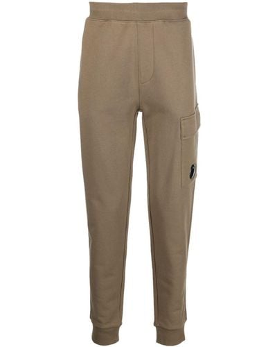 C.P. Company Pantalon de jogging Diagonal Raised Fleece - Neutre