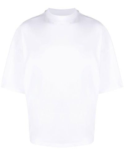 Jil Sander T-shirt en coton à manches courtes - Blanc