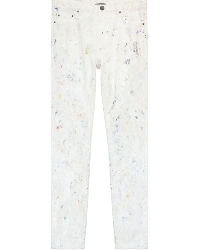 John Elliott Daze Mid-rise Straight Jeans - White