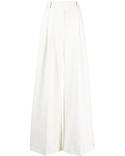 Alexandre Vauthier Tailored Wide-leg Trousers - White