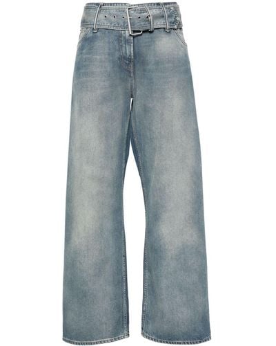 Acne Studios Halbhohe Wide-Leg-Jeans - Blau