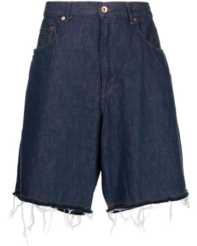 Kolor Jeans-Shorts mit weitem Bein - Blau